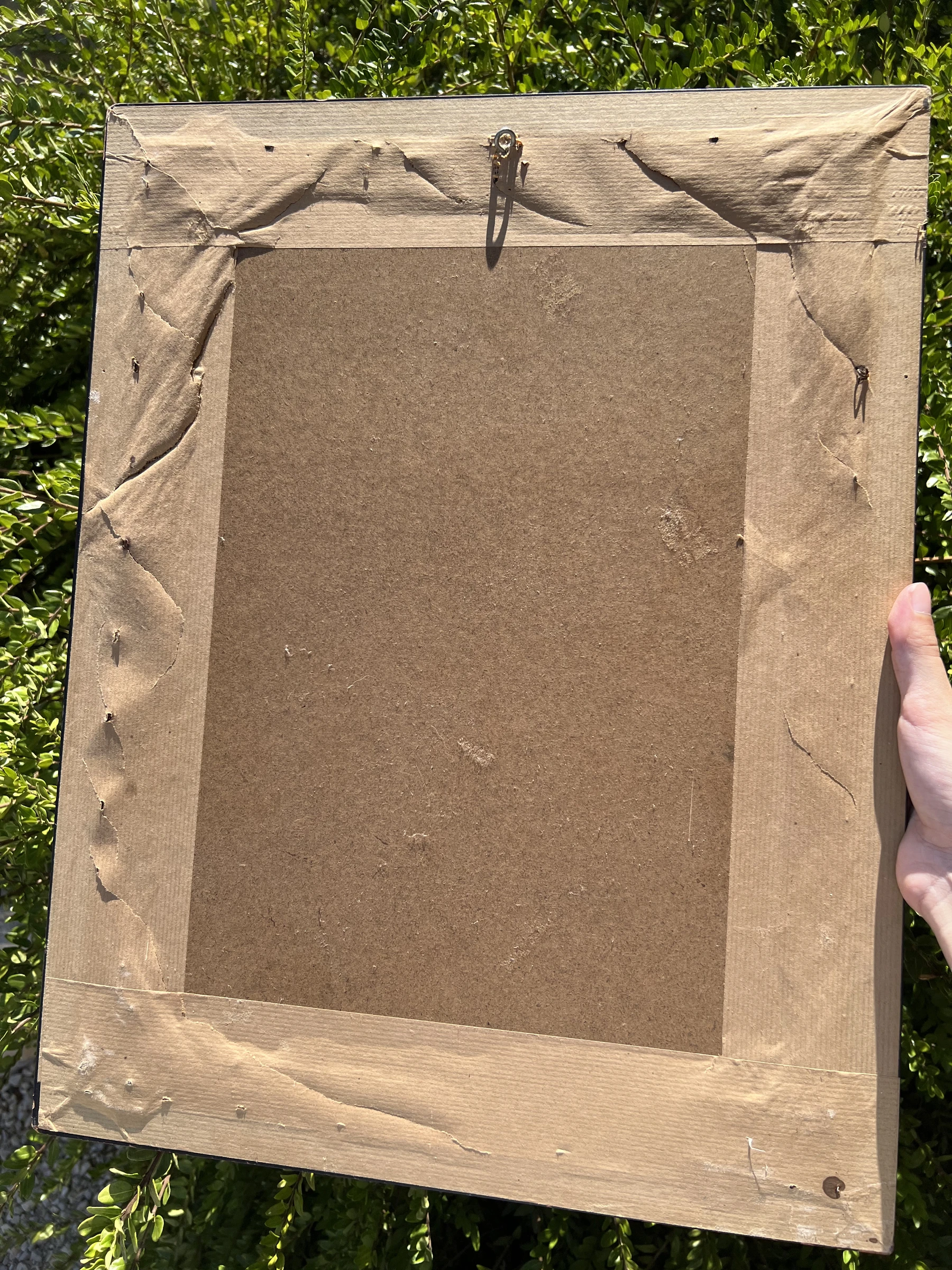 🍜 Oude canvas "Le Souper" ingelijst vintage wanddecoratie 39,5 x 51 cm – photo 10